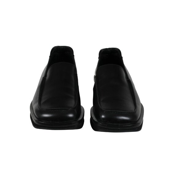 Prada Mens AW99 Vtg Square Toe Loafers US 9 UK 8 Black Leather Slip On Chunky main image 13